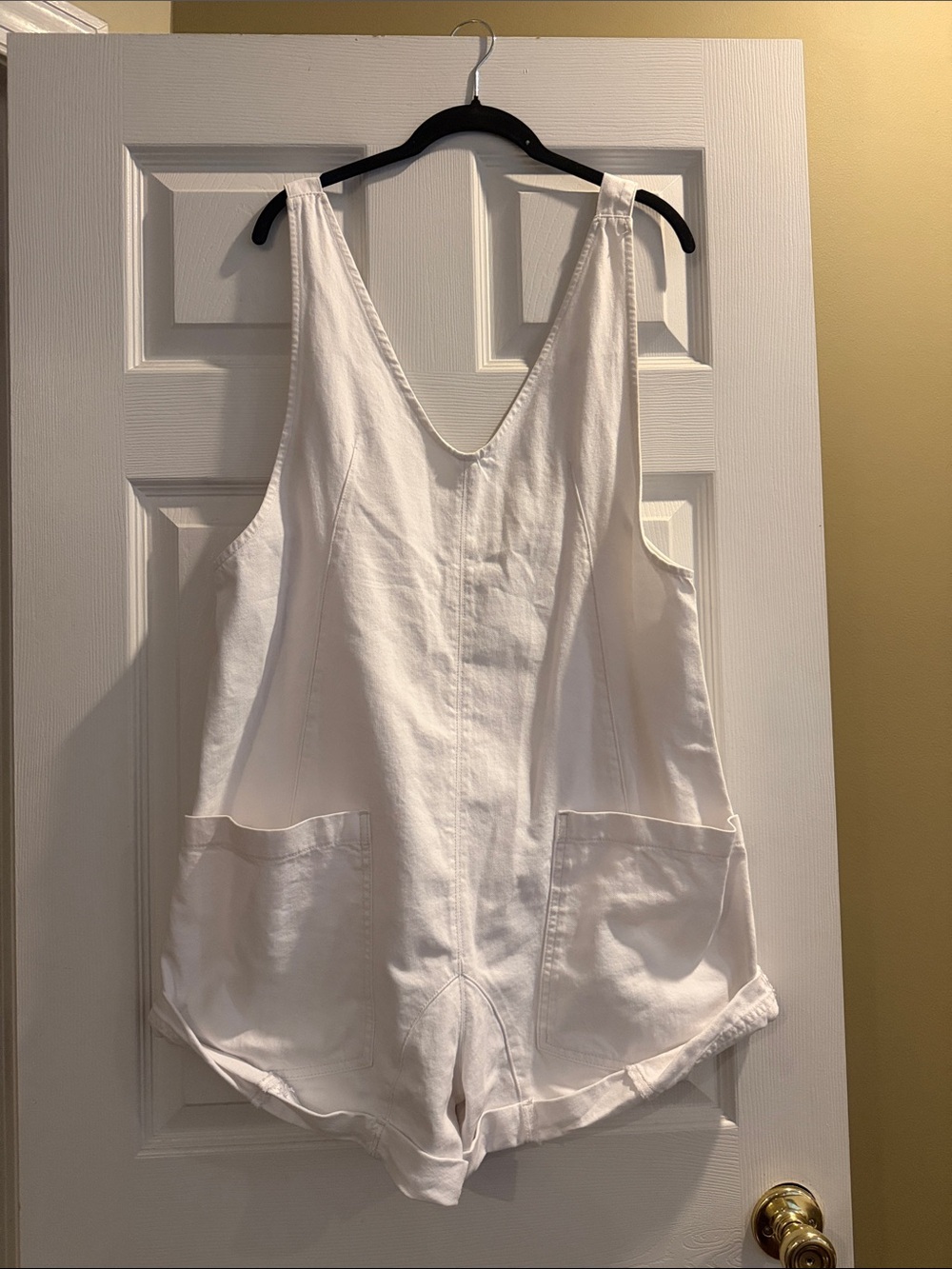 We The Free High Roller Shortall by Free People in Optic White